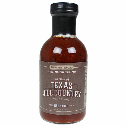  American Stockyard Texas Hill Country BBQ Sauce Rich & Peppery Gluten Free 14 Oz(American Stockyard Texas Hill Country Bbq Sauce Rich Peppery Gluten Free Vegan 14 Oz)