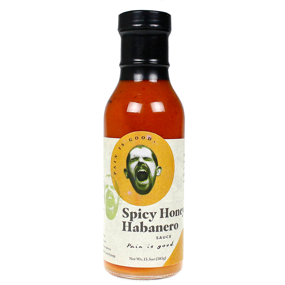  Pain Is Good Spicy Honey Habanero Super Hot Wing Sauce KC Chief Approved 13.5 Oz(Pain Is Good Honey Habanero Wing Sauce 13 5 Oz)