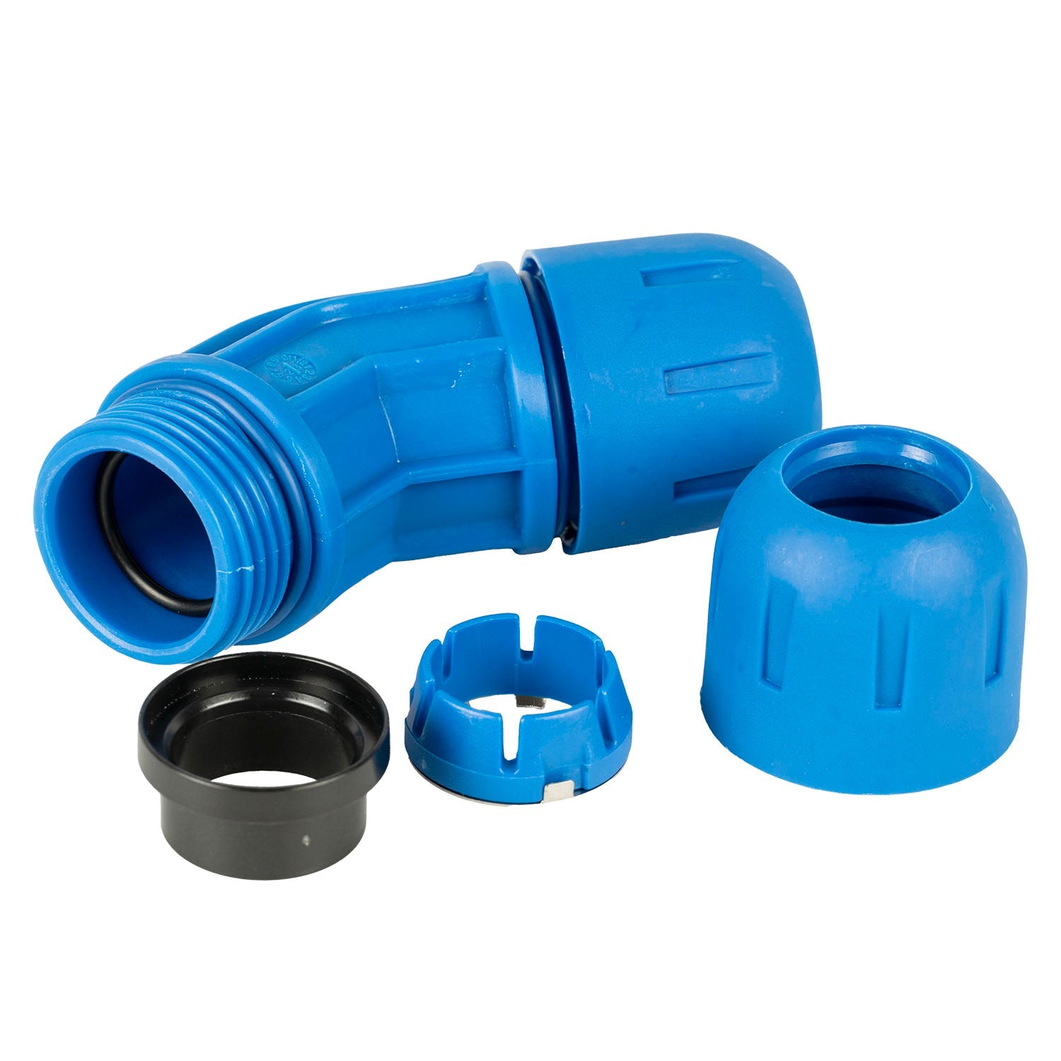  1" Rapid Air FastPipe 45 Degree Elbow Fitting Compressed Air Piping F2004(F2004 Pipe Fastpipe Composite 1 Diameter 45 Degree Elbow)