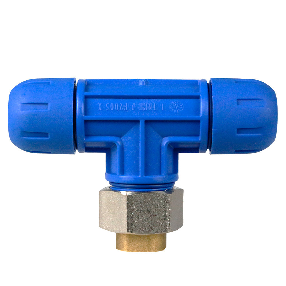  1" X 1/4" NPT Reducing Tee Rapid Air FastPipe Compressed Air Piping F2007(F2007 Pipe Fastpipe Composite 1 Diameter Reducing Tee X 1 4 Female Npt)