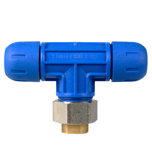  1" X 1/4" NPT Reducing Tee Rapid Air FastPipe Compressed Air Piping F2007(F2007 Pipe Fastpipe Composite 1 Diameter Reducing Tee X 1 4 Female Npt)