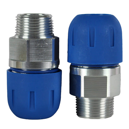  RapidAir FastPipe 1" Ball Valve Shut Off Kit Two 1" Threaded Adapters F2222(F2222 Pipe Fastpipe Composite 1 Diameter Valve Kit Lockable)