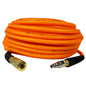  Invincible 1/4" X 100 Ft Air Hose With Bend Restrictors Never Kink High Flow Hybrid Polymer UV, Ozone, Cracking, Chemical, And Oil Resistant FA14100RC/3(1 4 X 100 Foot Orange Hose With Reusable Fittings Air Quick Couplers)