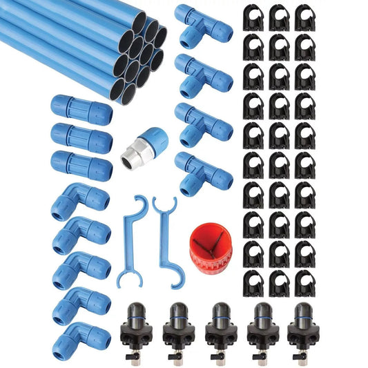  F28235 1" Fastpipe 230 FT Compressed Air Line Aluminum Piping System Master Kit(F28235 1 Fastpipe 230 Ft Compressed Air Line Aluminum Piping System Master Kit)