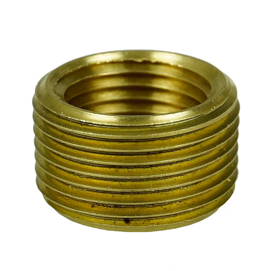  3/4" Male NPT Outer X 1/2" Female NPT Inner Solid Brass Socket Bushing FB110J(Brass 3 4 X 1 2 Bushing Fb110j)
