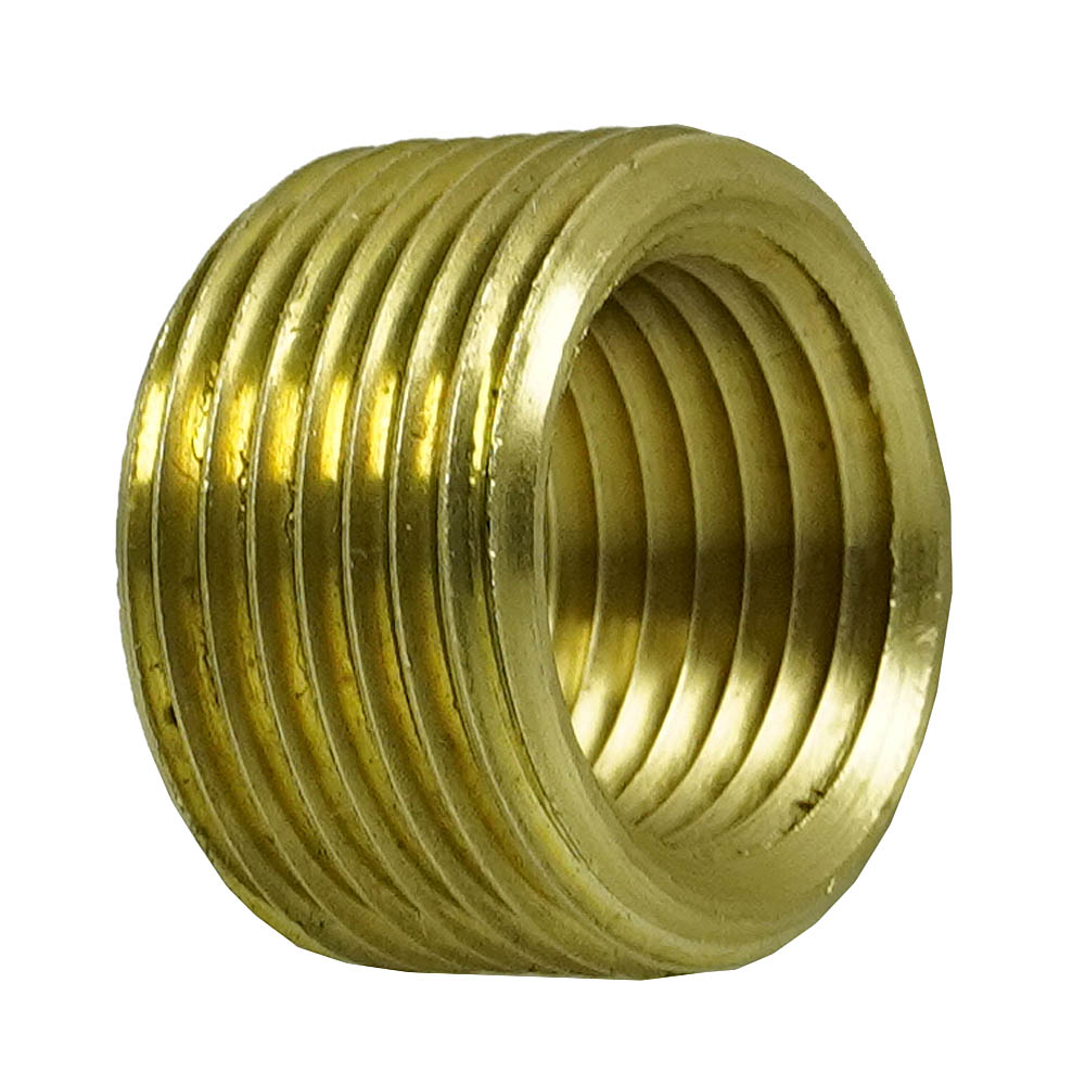  3/4" Male NPT Outer X 1/2" Female NPT Inner Solid Brass Socket Bushing FB110J(Brass 3 4 X 1 2 Bushing Fb110j)