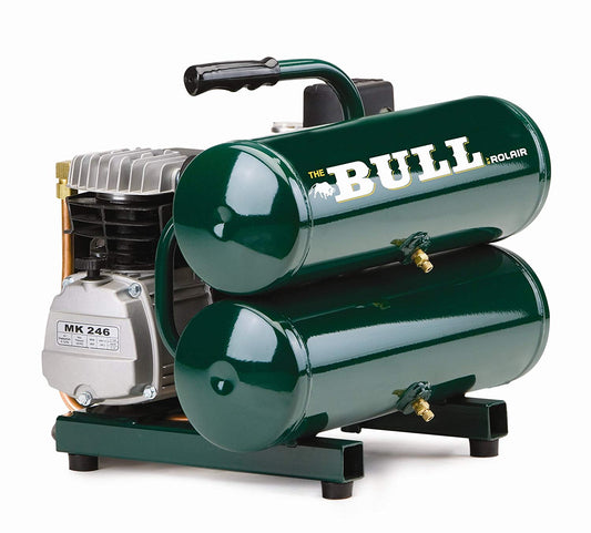  Rolair FC2002 Hand Carry Portable 2 HP Dual Tank Air Compressor Single Stage(Rolair Fc2002 Hand Carry Portable 2 Hp Dual Tank Air Compressor Single Stage 1)