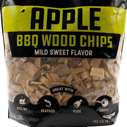  Bear Mountain BBQ Apple 100% All Natural Hardwood Chips Mild Sweet Smoky Flavor(Bear Mountain Bbq Wood Chips Apple Flavor)