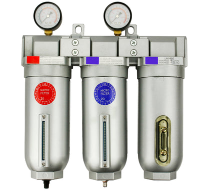  1" Inline Compressed Air Filter Desiccant Dryer Moisture Separator Trap Combo(1 Inline Compressed Air Filter Desiccant Dryer Moisture Separator Trap Combo)