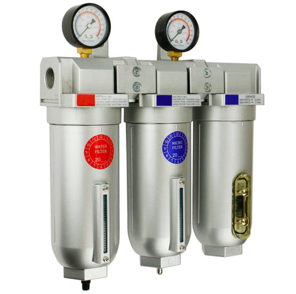  1" Inline Compressed Air Filter Desiccant Dryer Moisture Separator Trap Combo(1 Inline Compressed Air Filter Desiccant Dryer Moisture Separator Trap Combo)