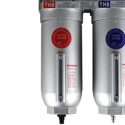  1" Inline Compressed Air Filter Desiccant Dryer Moisture Separator Trap Combo(1 Inline Compressed Air Filter Desiccant Dryer Moisture Separator Trap Combo)