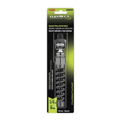 Legacy Flexzilla 1/4" Ball Swivel Air Hose Field Repairable Hose Replacement End(Flexzilla 1 4 Ball Swivel Air Hose Field Repairable Hose Replacement End)