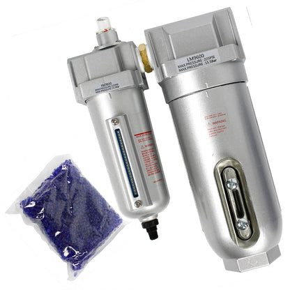  3/4" Inline Compressed Air Moisture Filter Desiccant Dryer Coalescing Combo(3 4 Inline Compressed Air Moisture Filter Desiccant Dryer Coalescing Combo)