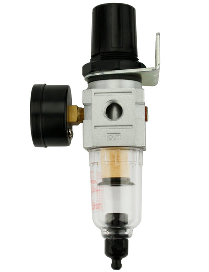  1/4" Compressed Air In Line Moisture / Water Filter Trap & Regulator Combination(1 4 Compressed Air In Line Moisture Water Filter Trap Regulator Combination)