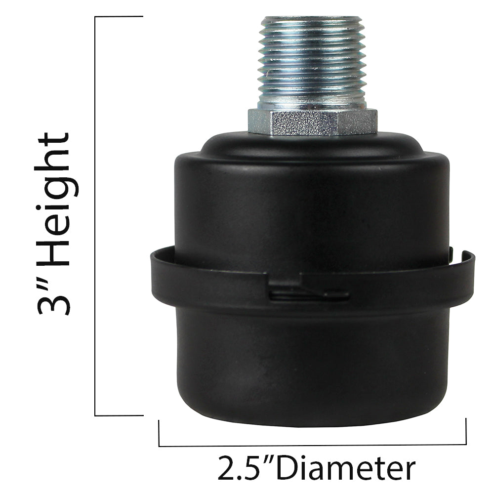  Solberg 1/2" NPT Air Compressor Intake Filter Silencer Metal Housing Canister With Filter FS-04-050(1 2 Npt Air Compressor Intake Filter Silencer Metal Housing Canister Usa Made)