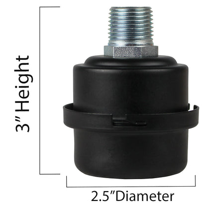  Solberg 1/2" NPT Air Compressor Intake Filter Silencer Metal Housing Canister With Filter FS-04-050(1 2 Npt Air Compressor Intake Filter Silencer Metal Housing Canister Usa Made)
