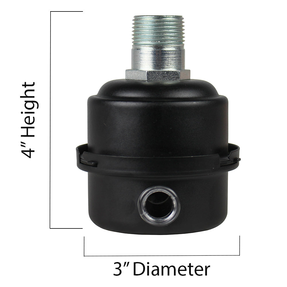  Solberg 3/4" NPT Air Compressor Intake Filter Silencer Metal Housing Canister With Filter FS-06-075(3 4 Npt Air Compressor Intake Filter Silencer Metal Housing Canister Usa Made)