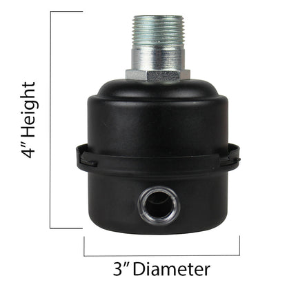  Solberg 3/4" NPT Air Compressor Intake Filter Silencer Metal Housing Canister With Filter FS-06-075(3 4 Npt Air Compressor Intake Filter Silencer Metal Housing Canister Usa Made)
