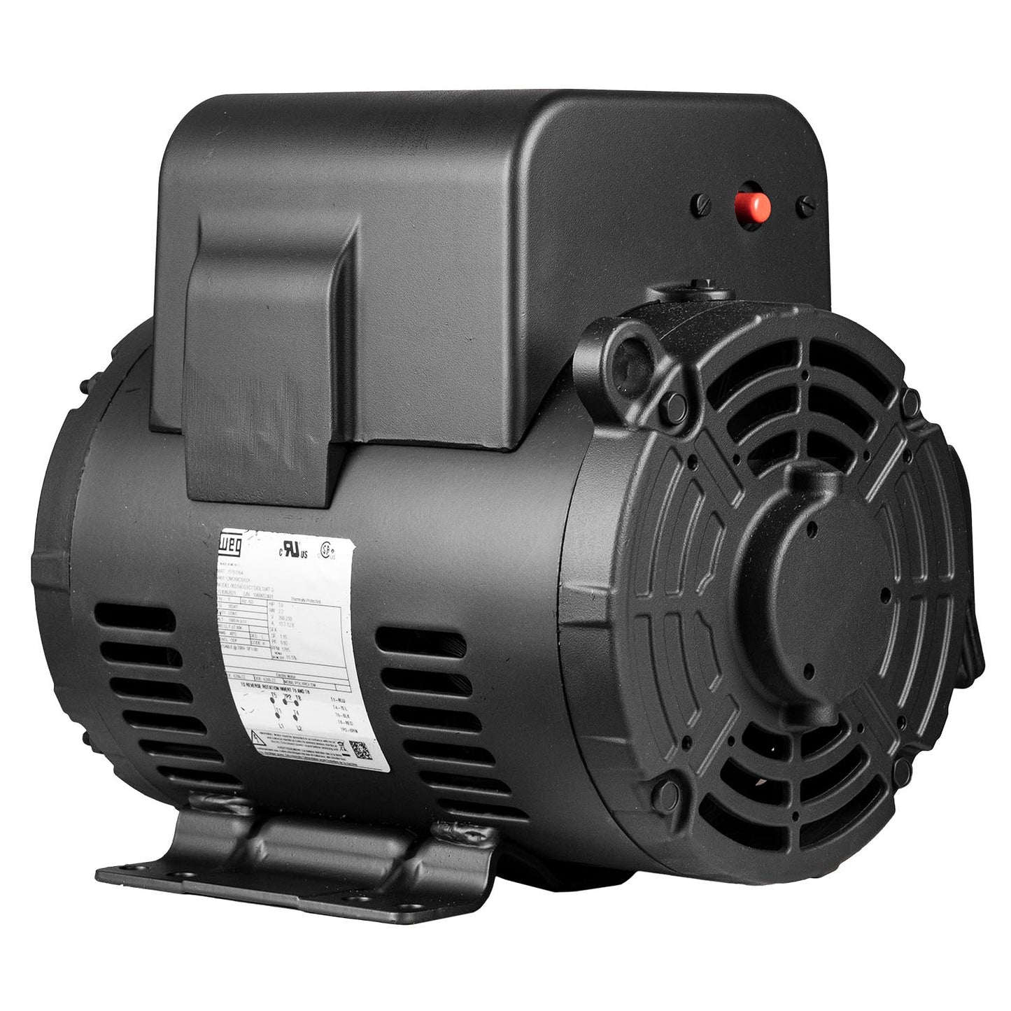  3 HP Single Phase Electric Motor 1765 RPM 182/4T Frame 208-230V ODP WEG(3 Hp Air Compressor Duty Electric Motor 184t Frame 1750 Rpm Single Phase Weg New)