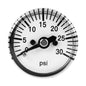  1/8" MNPT Mini Micro Air Pressure Gauge 0-30 PSI 1" Face CBM Center Back Mount 102D-108C(1 8 Mnpt Mini Micro Air Pressure Gauge 0 30 Psi 1 Face Cbm Center Back Mount)