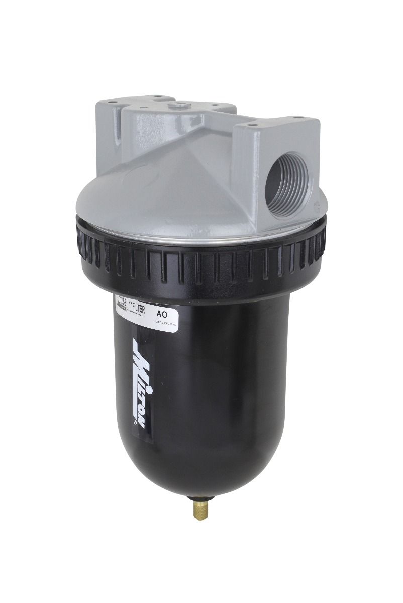  Milton 1" NPT Compressed Air Overnight Moisture Water Filter Trap USA Made(1 Npt Metal Filter 4 Micron Filter Element 250 Psi Max 300 Scfm Milton 1122 8)