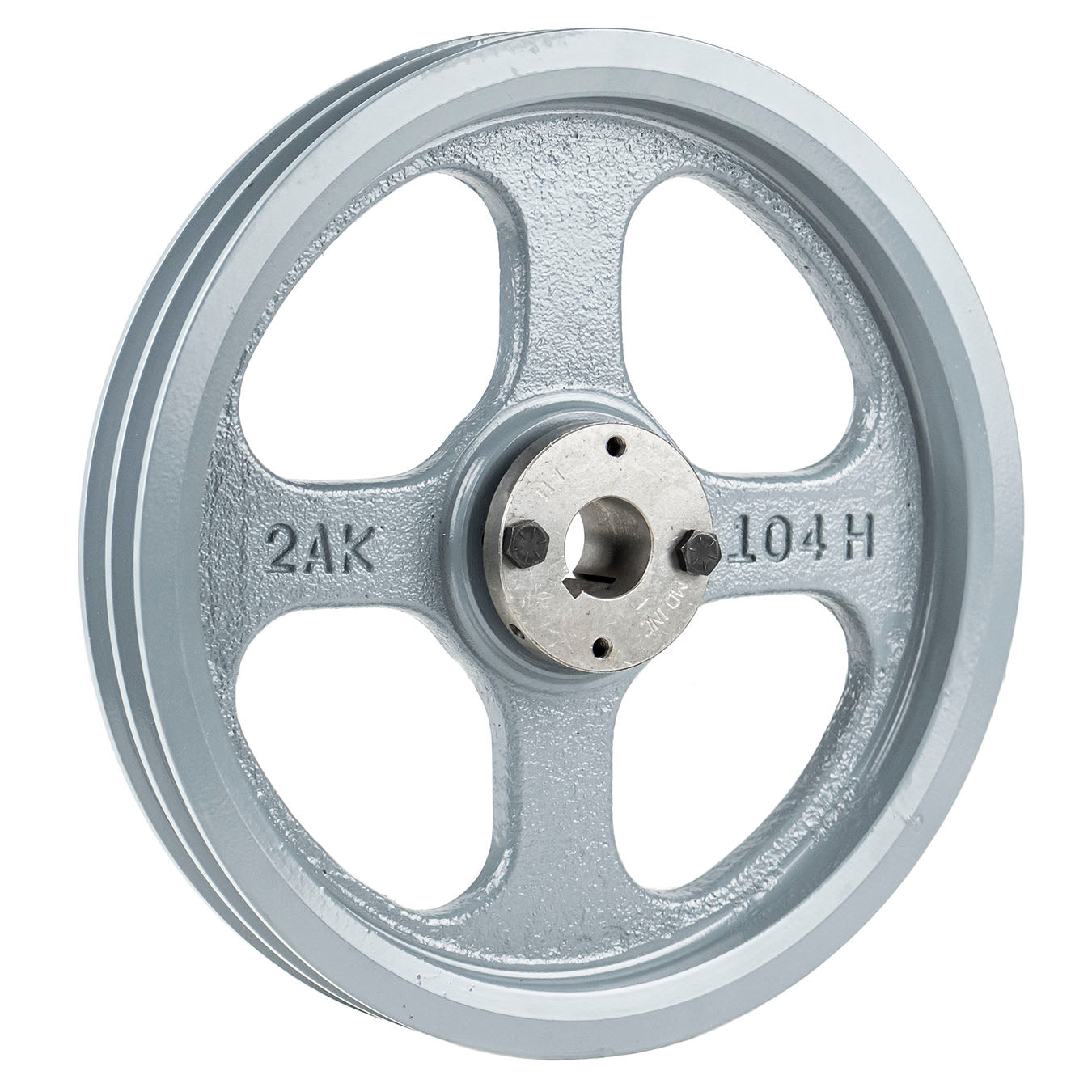  Masterdrive Cast Iron 10.25" 2 Groove Pulley For Dual Belt A Section 4L With 1" Sheave Bushing(Cast Iron 10 25 2 Groove Dual Belt A Section 4l Pulley With 1 Sheave Bushing)