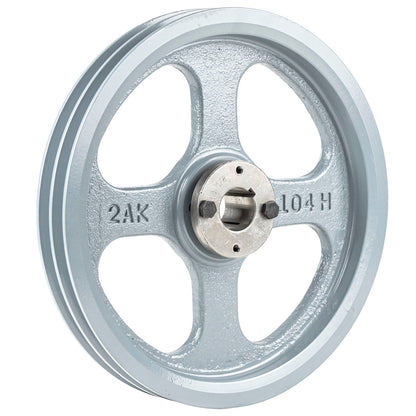  Masterdrive Cast Iron 10.25" 2 Groove Dual Pulley For Belt A Section 4L With 1-1/8" Sheave Bushing(Cast Iron 10 25 2 Groove Dual Belt A Section 4l Pulley W 1 1 8 Sheave Bushing)