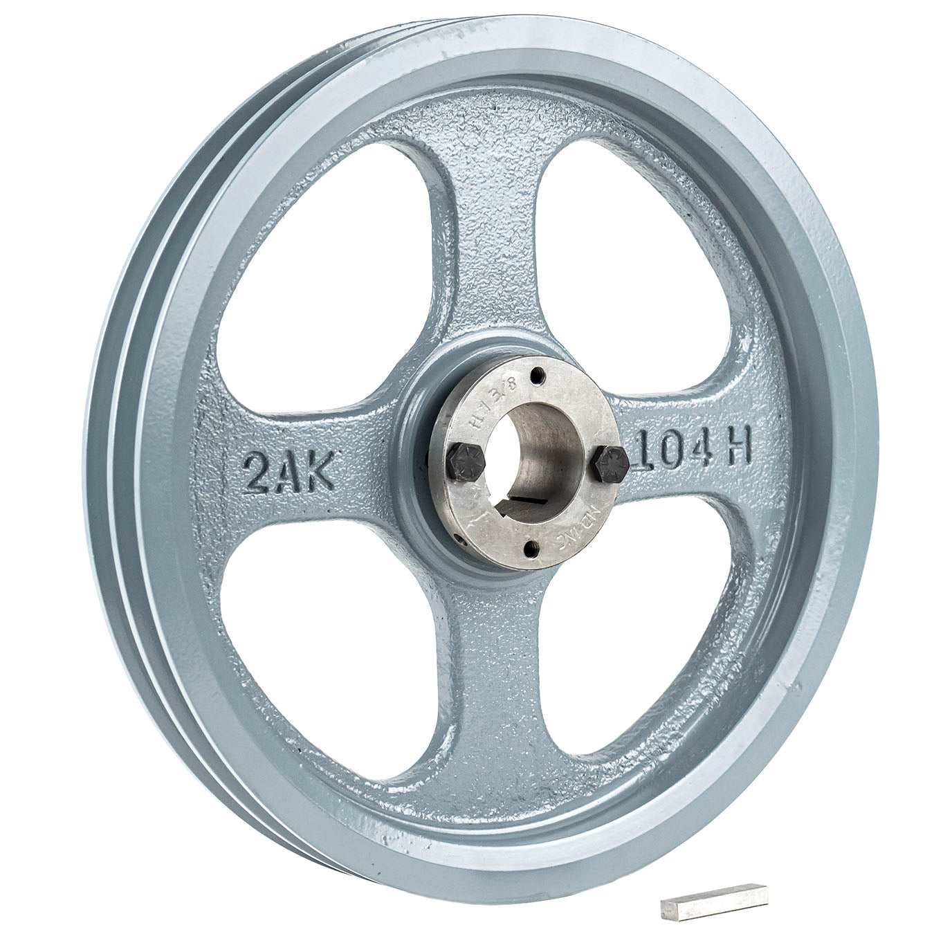  Masterdrive Cast Iron 10.25" 2 Groove Pulley For Dual Belt A Section 4L With 1-3/8" Sheave Bushing(Cast Iron 10 25 2 Groove Dual Belt A Section 4l Pulley W 1 3 8 Sheave Bushing)
