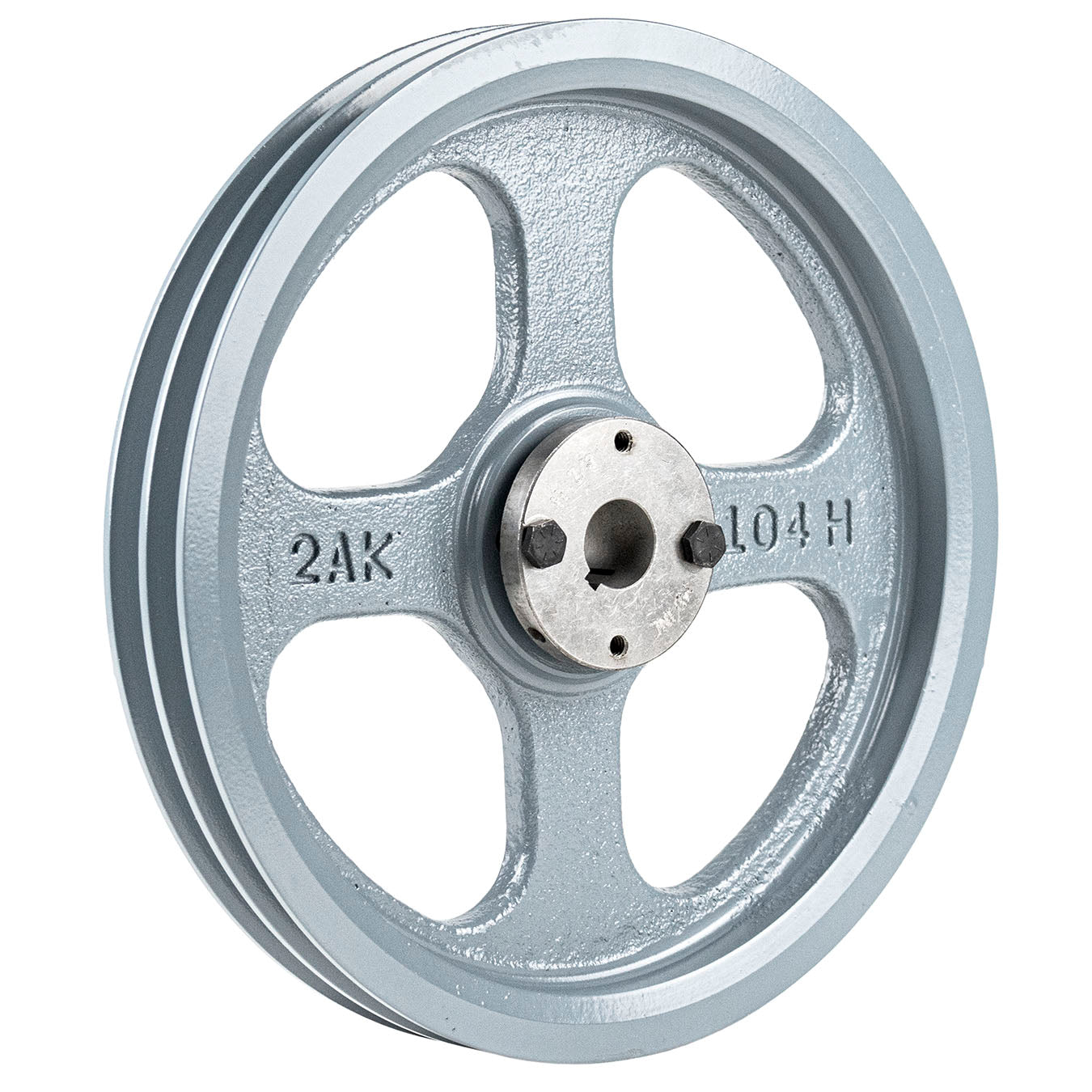  Masterdrive Cast Iron 10.25" 2 Groove Dual Pulley For Belt A Section 4L With 7/8" Sheave Bushing(Cast Iron 10 25 2 Groove Dual Belt A Section 4l Pulley W 7 8 Sheave Bushing)