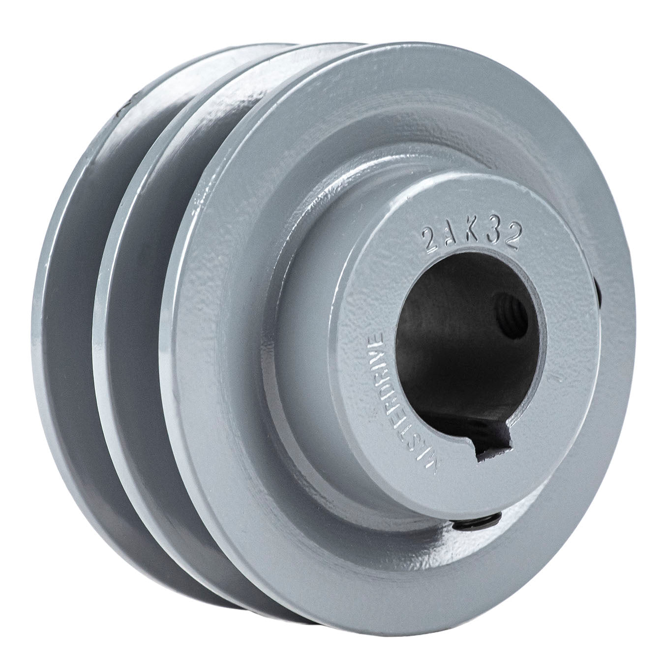  Masterdrive 3.25" Cast Iron 1 Inch Shaft Pulley Sheave Single 2 Groove V Style A Belt 4L 2AK32-1(3 25 Cast Iron1 Shaft Pulley Sheave Single 2 Groove V Style A Belt 4l New)