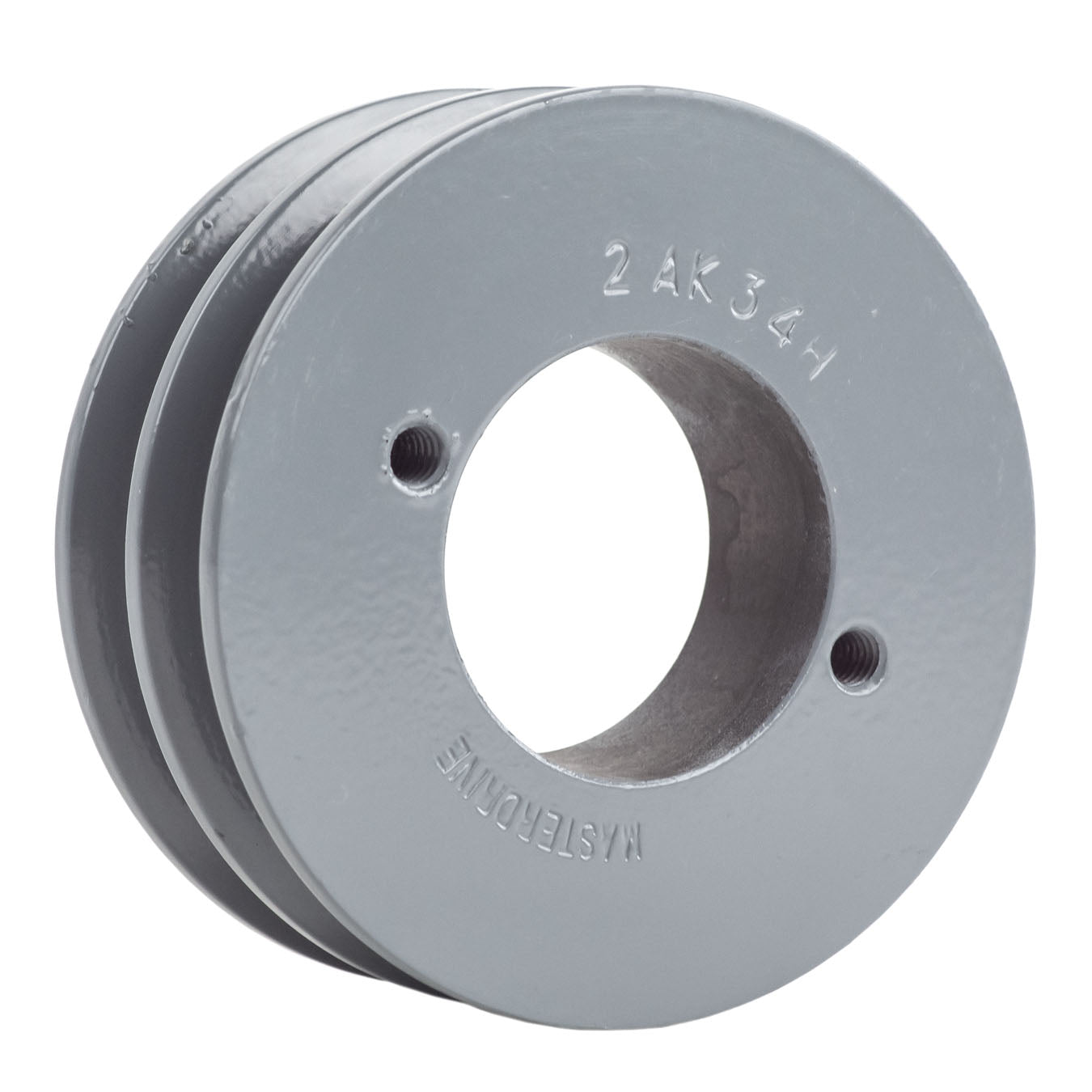  Cast Iron 3.5" 2 Groove Dual Belt A Section 4L Pulley With 1-3/8" Sheave Bushing(Cast Iron 3 5 2 Groove Dual Belt A Section 4l Pulley With 1 3 8 Sheave Bushing)