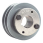  Cast Iron 3.5" Dual Groove Belt A Section 4L Pulley W/ 1-1/8" Sheave Bushing(Cast Iron 3 5 Dual Groove Belt A Section 4l Pulley W 1 1 8 Sheave Bushing)