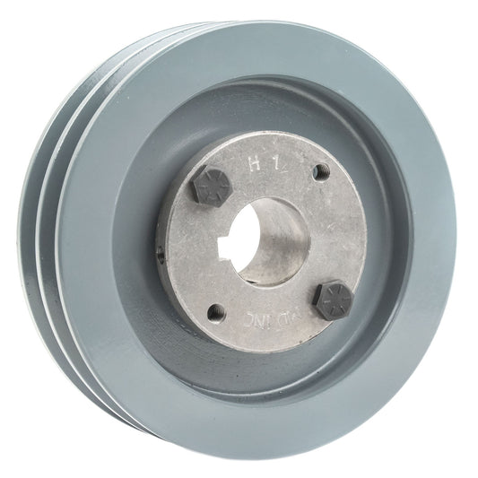  Masterdrive Cast Iron 4.75" Dual Groove Pulley Belt A Section 4L With 1" Sheave Bushing 2AK49H(Cast Iron 4 75 2 Groove Dual Belt A Section 4l Pulley With 1 Sheave Bushing 1)