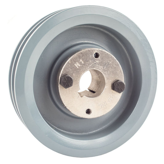  Masterdrive Cast Iron 5.5" Dual Groove Pulley For Belt A Section 4L With 1" Sheave Bushing 2AK56H(Cast Iron 5 5 2 Groove Dual Belt A Section 4l Pulley With 1 Sheave Bushing)