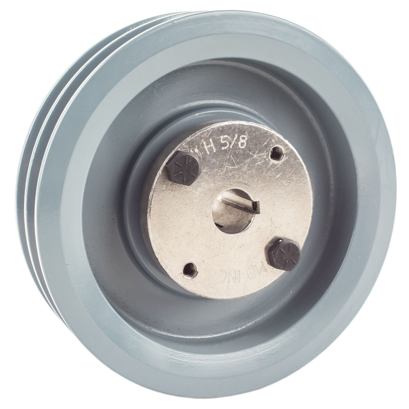  Masterdrive Cast Iron 5.5" Dual Groove Pulley Belt A Section 4L With 5/8" Sheave Bushing 2AK56H(Cast Iron 5 5 2 Groove Dual Belt A Section 4l Pulley With 5 8 Sheave Bushing)
