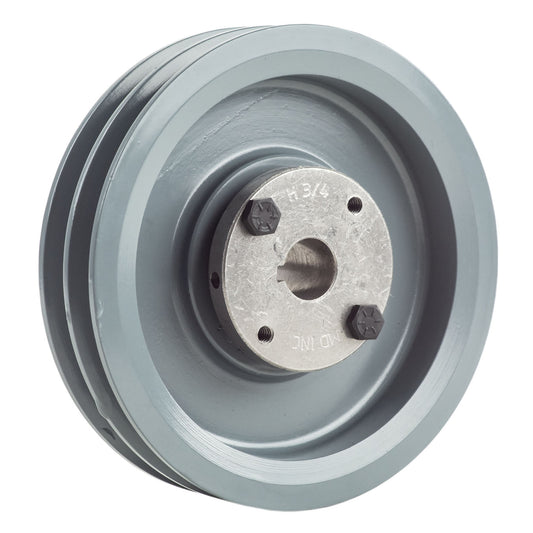  Masterdrive Cast Iron 6.25" Dual Groove Pulley For Belt A Section 4L With 3/4" Sheave Bushing 2AK64H(Cast Iron 6 25 2 Groove Dual Belt A Section 4l Pulley With 3 4 Sheave Bushing)