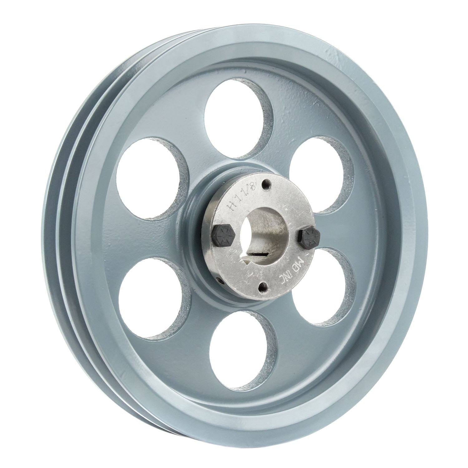  Cast Iron 8.25" Dual Groove Belt A Section 4L Pulley W/ 1-1/8" Sheave Bushing(8 25 2 Piece Cast Iron Dual Groove Pulley A Belt 4l Style With 1 1 8 Bore H Bushing 2ak84h)