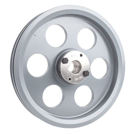  Cast Iron 9.25 " Dual Groove Belt A Section 4L Pulley W/ 1 " Sheave Bushing(Cast Iron 9 25 2 Groove Dual Belt A Section 4l Pulley With 1 Sheave Bushing)