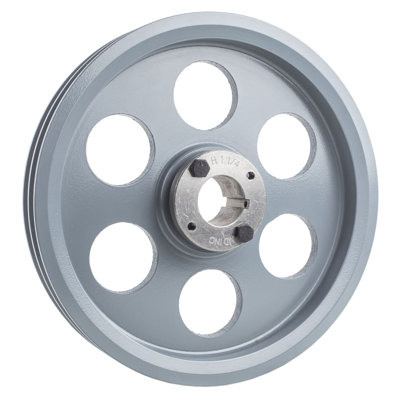  Cast Iron 9.25" Dual Groove Belt A Section 4L Pulley W/ 1-1/4" Sheave Bushing(Cast Iron 9 25 2 Groove Dual Belt A Section 4l Pulley W 1 1 4 Sheave Bushing)