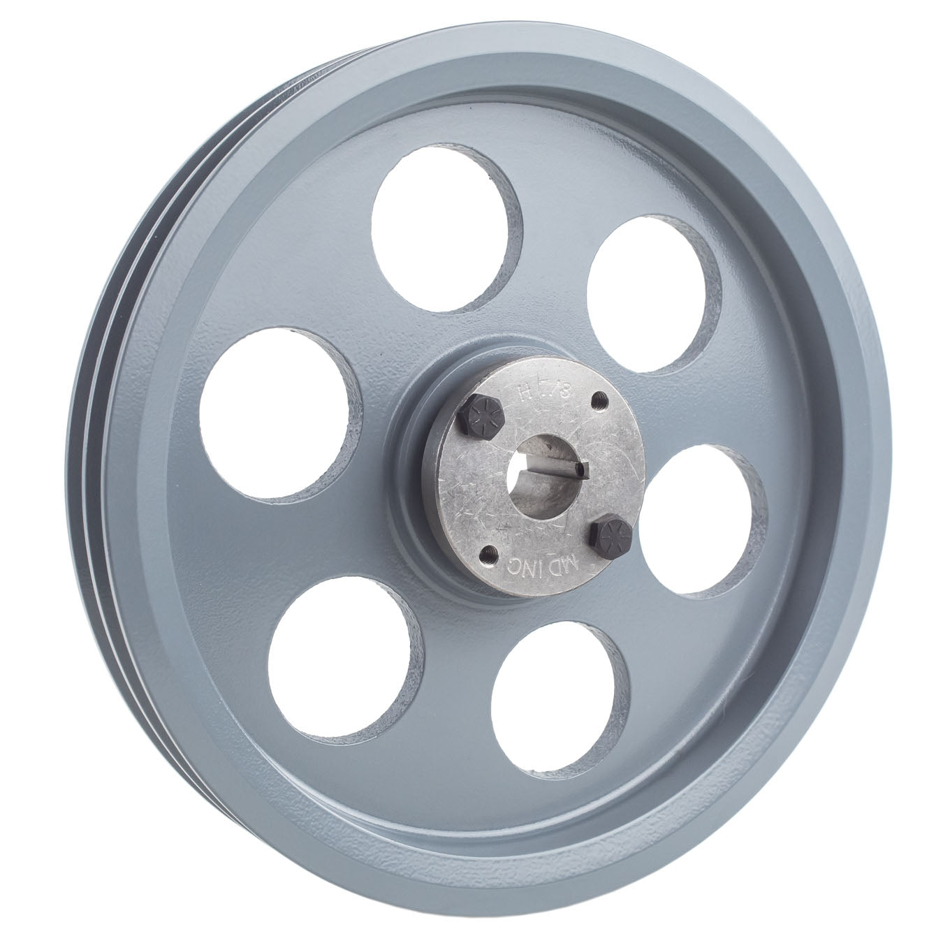  Cast Iron 9.25" Dual Groove Belt A Section 4L Pulley W/ 7/8" Sheave Bushing(Cast Iron 9 25 2 Groove Dual Belt A Section 4l Pulley W 7 8 Sheave Bushing)
