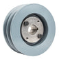  2BK50H Cast Iron 4.75" Dual Groove Pulley 2 Belt B Section 5L With 1" Sheave Bushing(Cast Iron 4 75 2 Groove Dual Belt B Section 5l Pulley W 1 Sheave Bushing)