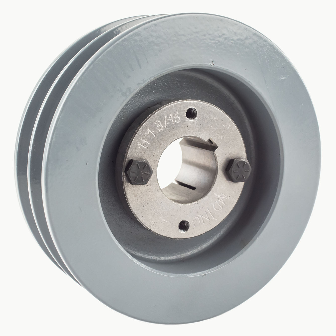  Masterdrive Cast Iron 5.5" Dual Groove Pulley Belt B Section 5L And 1-3/16" Sheave Bushing 2BK57H(Cast Iron 5 5 2 Groove Dual Belt B Section 5l Pulley With 1 3 16 Sheave Bushing)