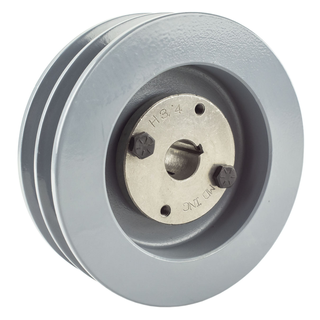  Masterdrive Cast Iron 5.5" Dual Groove Pulley Belt B Section 5L With 3/4" Sheave Bushing 2BK57H(Cast Iron 5 5 2 Groove Dual Belt B Section 5l Pulley With 3 4 Sheave Bushing)