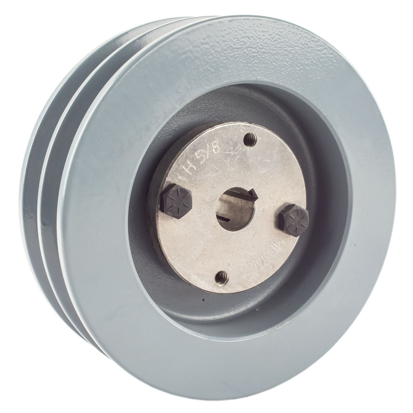  Masterdrive Cast Iron 5.5" Dual Groove Pulley Belt B Section 5L With 5/8" Sheave Bushing 2BK57H(Cast Iron 5 5 2 Groove Dual Belt B Section 5l Pulley With 5 8 Sheave Bushing)