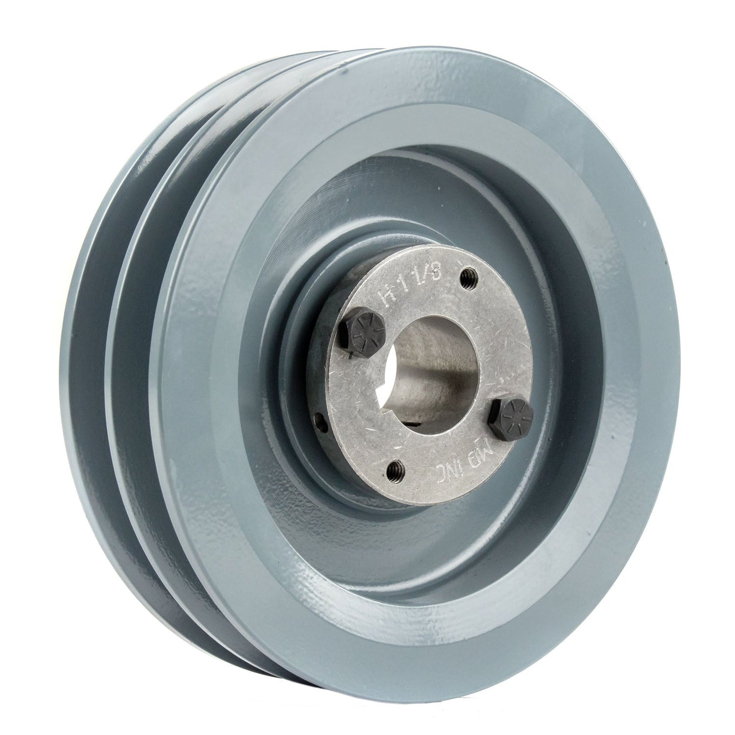  Masterdrive Cast Iron 5.75" Dual Groove Pulley Belt B Section 5L With 1-1/8" Sheave Bushing 2BK60H(5 75 Cast Iron Dual Groove Pulley B Belt 5l Style For 1 1 8 Shaft)