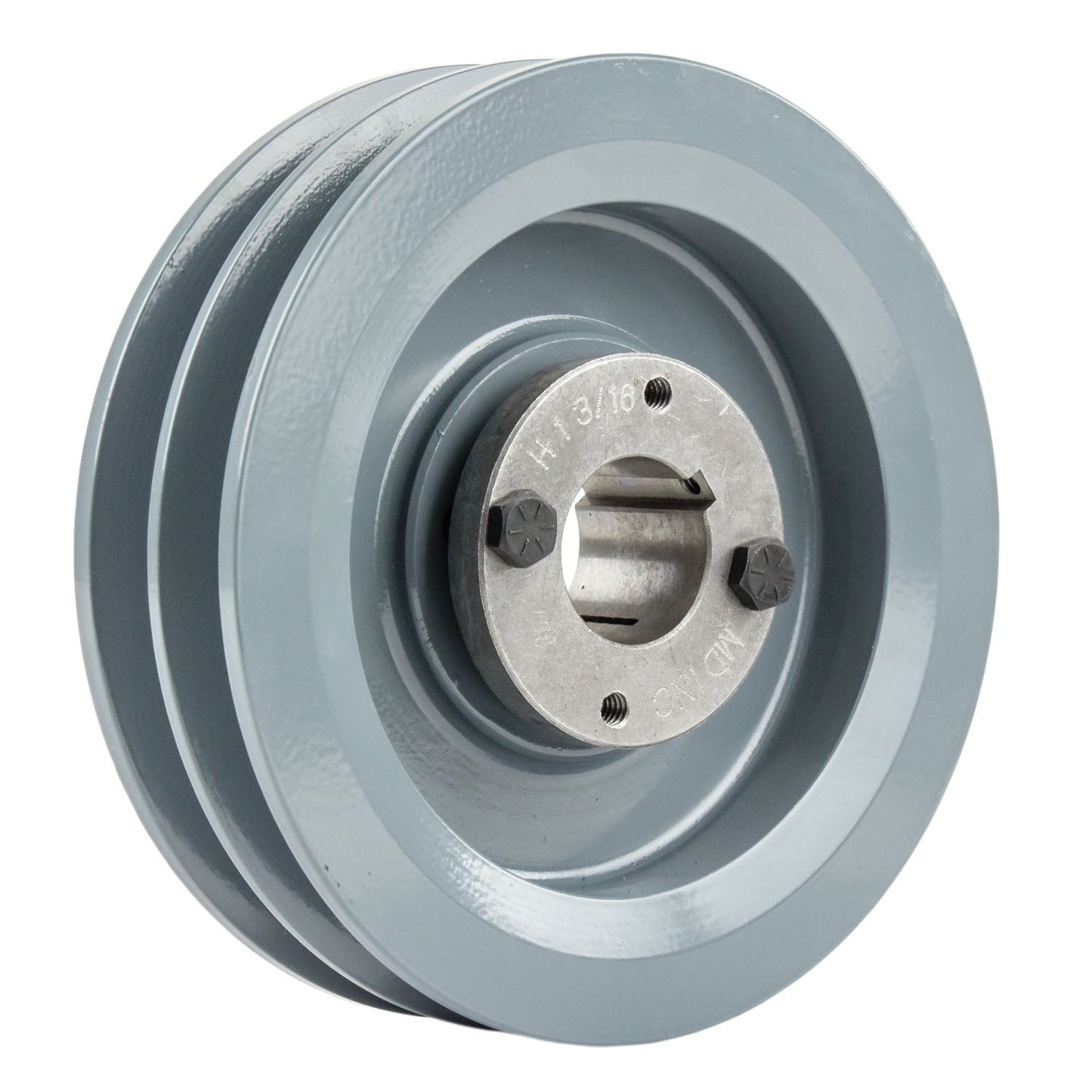  Masterdrive Cast Iron 5.75" Dual Groove Pulley Belt B Section 5L With 1-3/16" Sheave Bushing 2BK60H(Cast Iron 5 75 2 Groove Dual Belt B Section 5l Pulley With 1 3 16 Sheave Bushing)