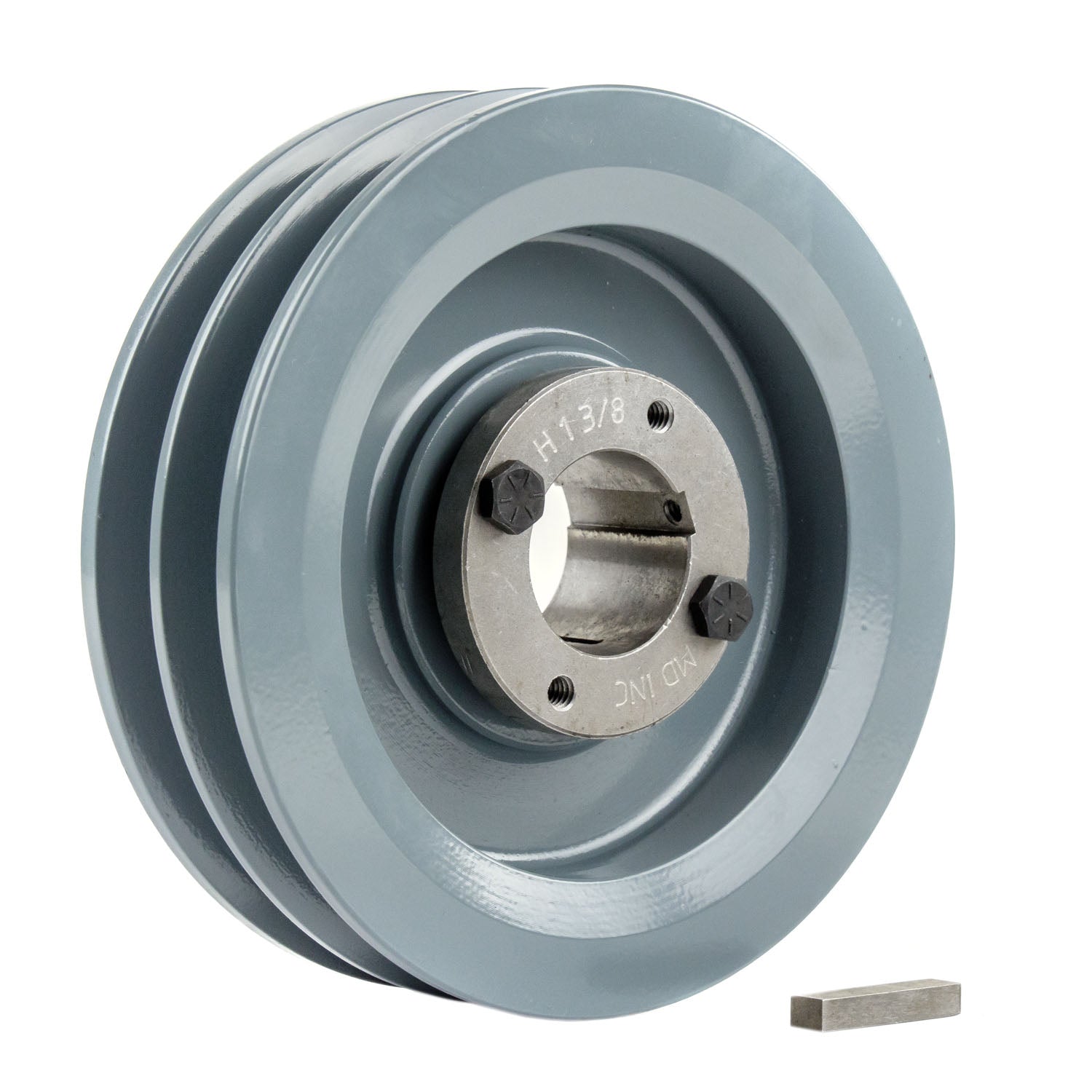  Masterdrive Cast Iron 5.75" Dual Groove Pulley Belt B Section 5L With 1-3/8" Sheave Bushing 2BK60H(Cast Iron 5 75 2 Groove Dual Belt B Section 5l Pulley With 1 3 8 Sheave Bushing)