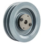 Cast Iron 5.75" Dual Groove Belt B Section 5L Pulley W/ 5/8" Sheave Bushing(Cast Iron 5 75 2 Groove Dual Belt B Section 5l Pulley With 5 8 Sheave Bushing)