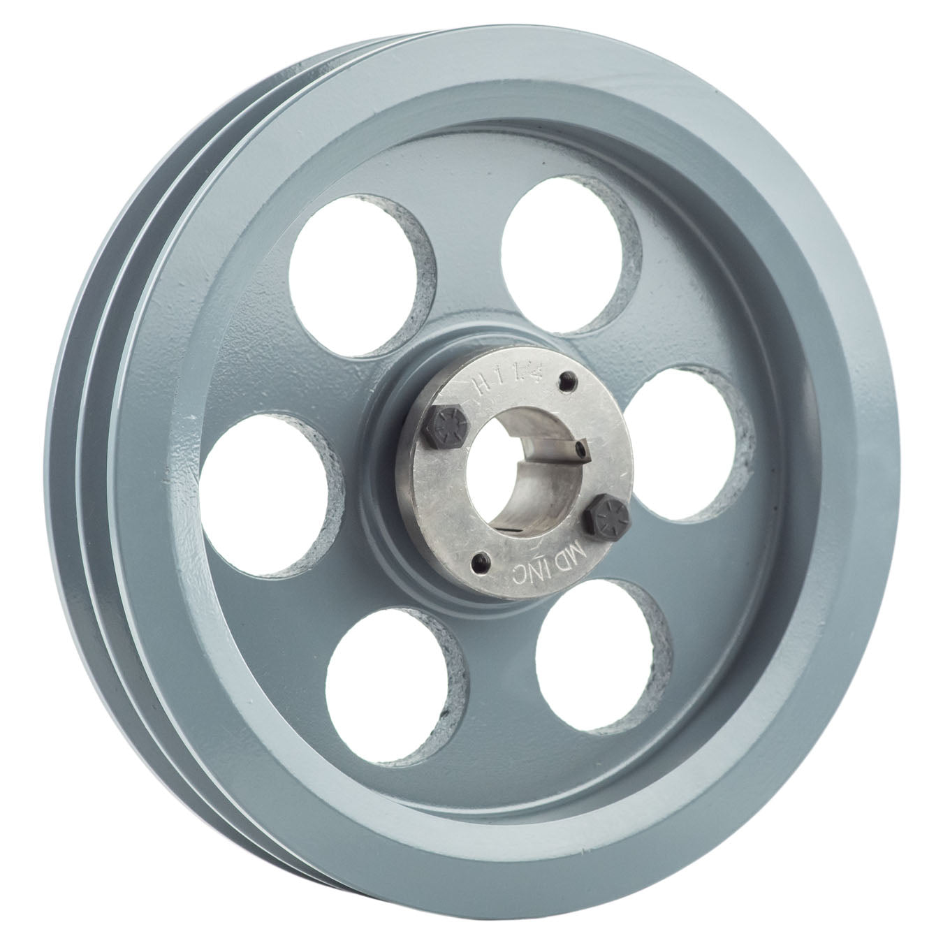  Masterdrive Cast Iron 8.75" Dual Groove Pulley Belt B Section 5L With 1-1/4" Sheave Bushing 2BK90H(Cast Iron 8 75 Dual Groove Belt B Section 5l Pulley W 1 1 4 Sheave Bushing)