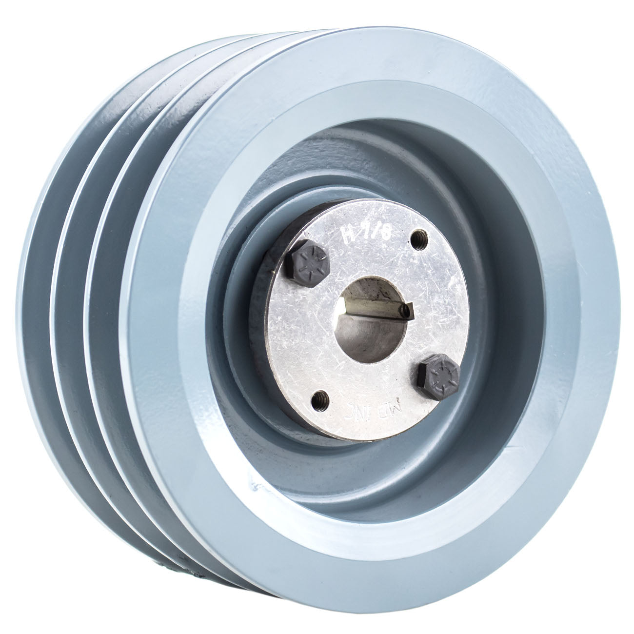  Masterdrive Cast Iron 6" Inch 3 Groove Triple Belt B Section 5L With 7/8 Inch Sheave Bushing 3BK62H(Cast Iron 6 3 Groove 3 Belt B Section 5l Pulley Sheave With 7 8 Bushing)